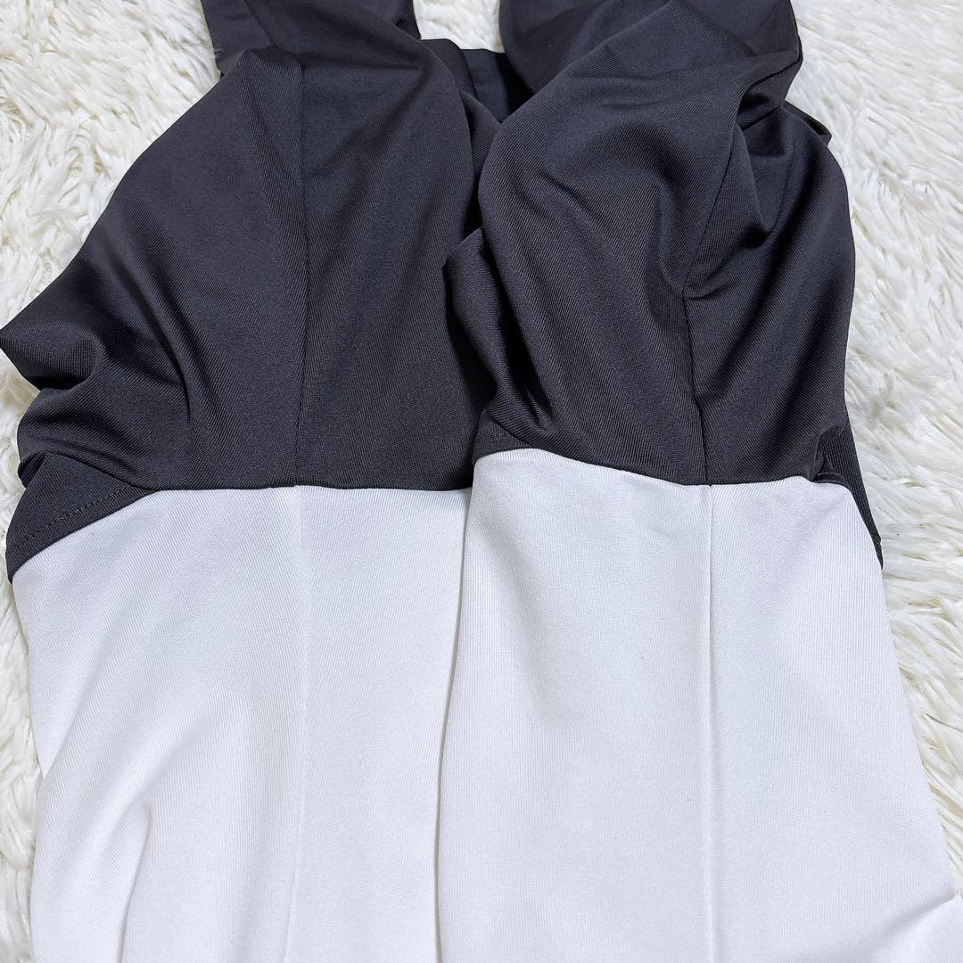 極美品 BRIEFING バイカラー ロングスリーブハイネックシャツ レディース