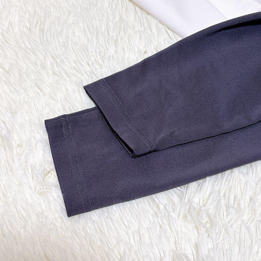 極美品 BRIEFING バイカラー ロングスリーブハイネックシャツ レディース