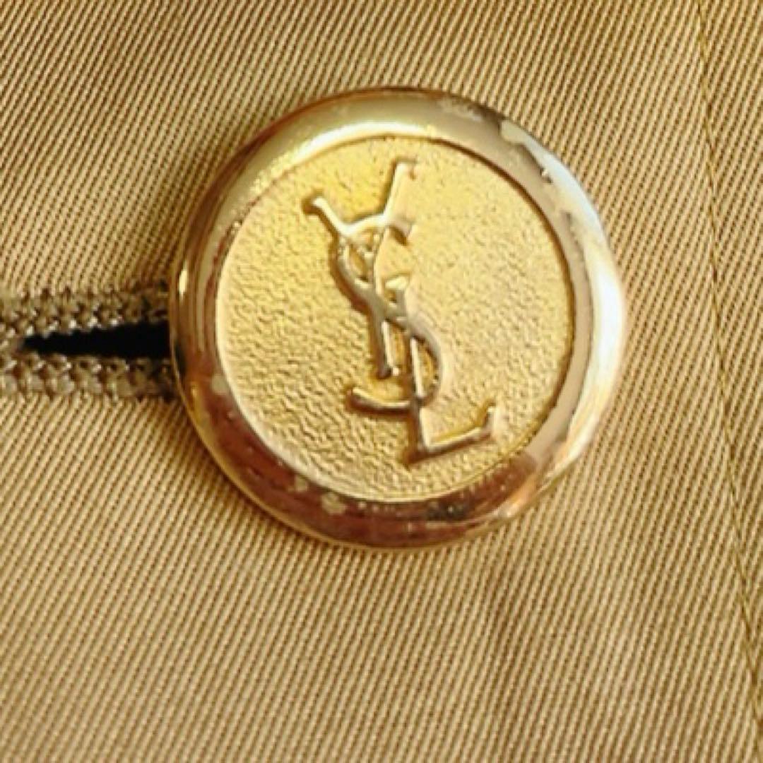 Yves Saint Laurent 金ボタン トレンチコート ベージュ　ダブル