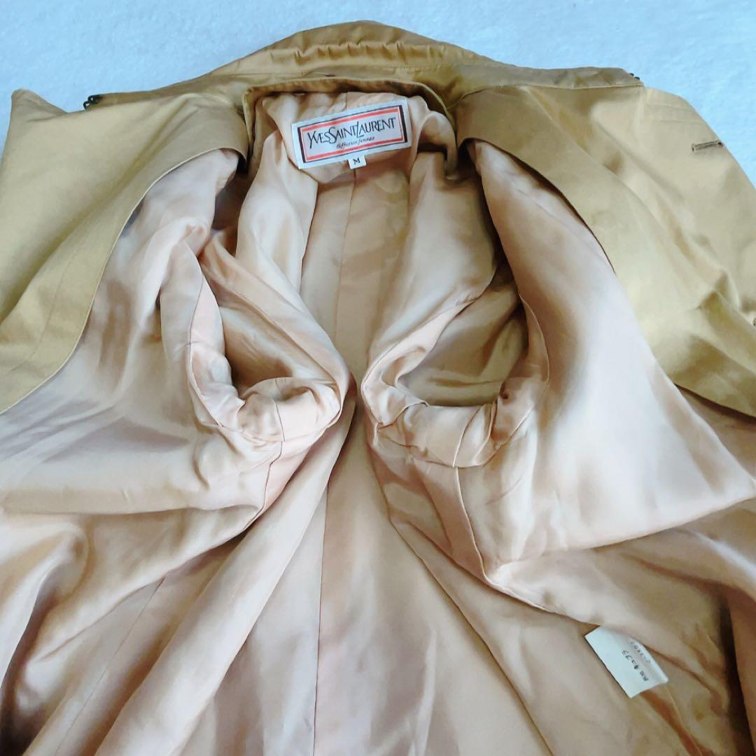 Yves Saint Laurent 金ボタン トレンチコート ベージュ　ダブル