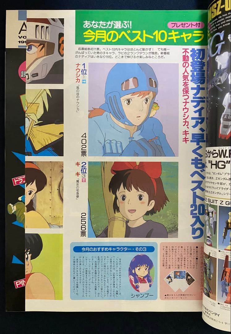 アニメージュ　1990年6月号　海がきこえる　第5回　ジブリ