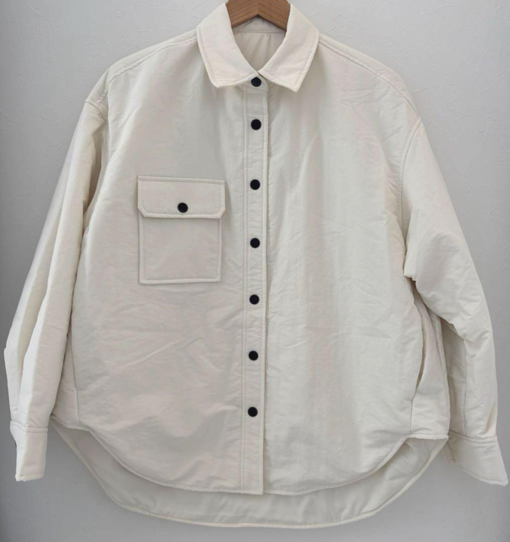 期間限定！MACHATT パファーシャツ　アイボリー