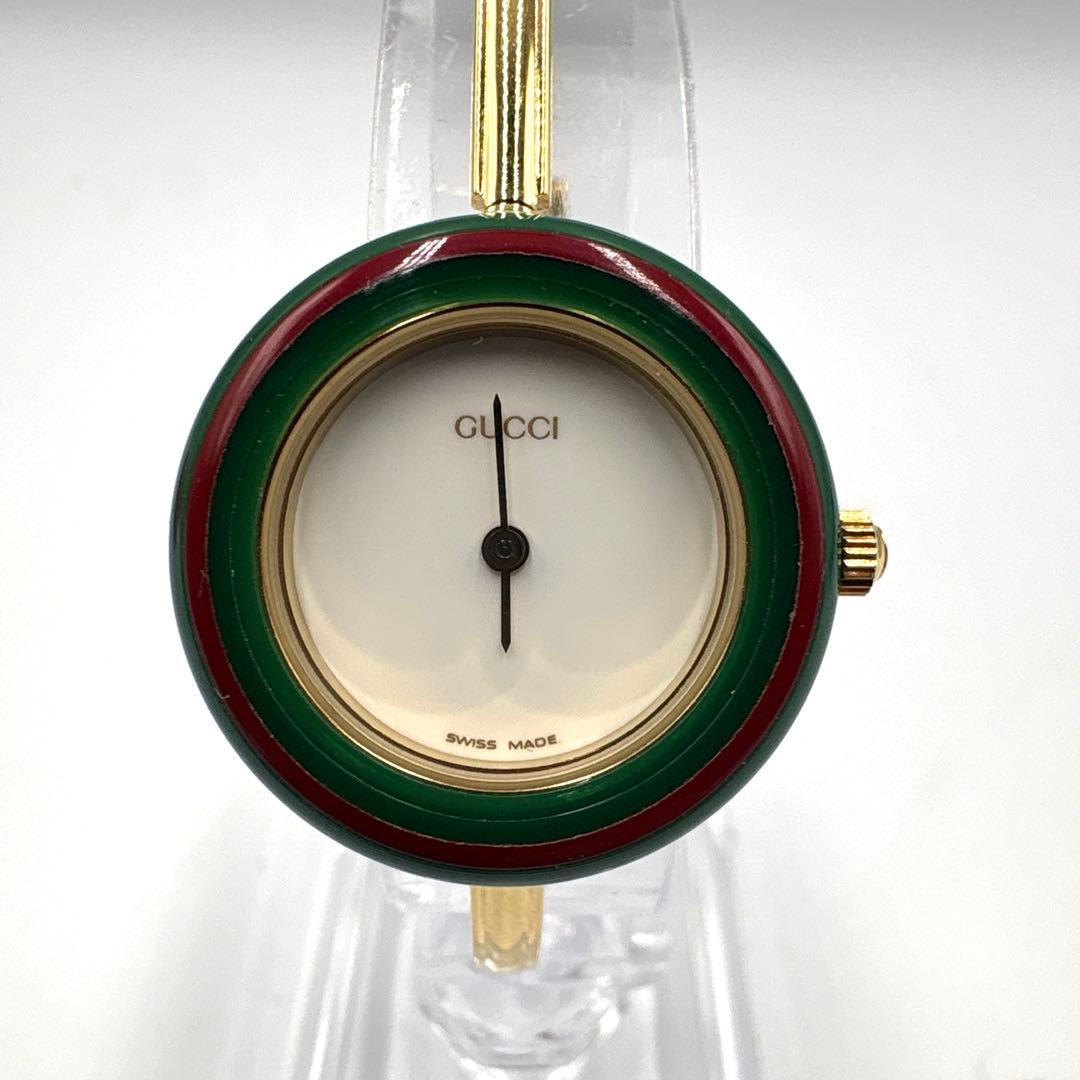 【新品電池】GUCCI チェンジベゼル 11/12.2 ベゼル完品　稼働美品