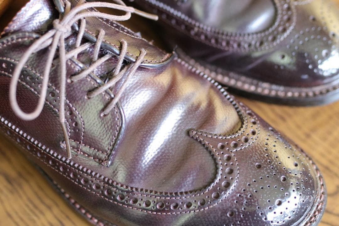 【希少】ALDEN 5888 型押しコードバン ウイングチップ 6.5D