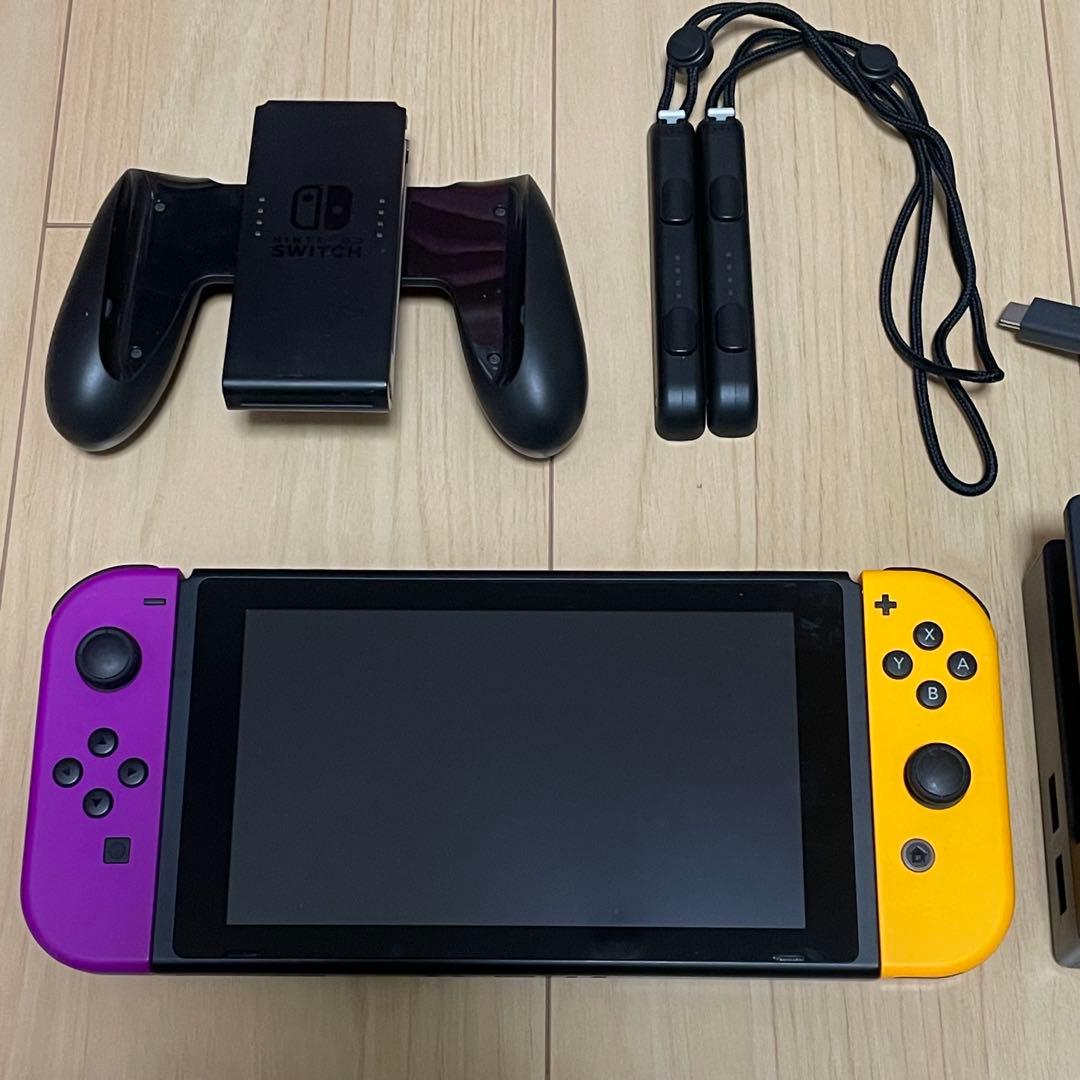 【美品・完品】Nintendo Switch ネオンパープル/ネオンオレンジ