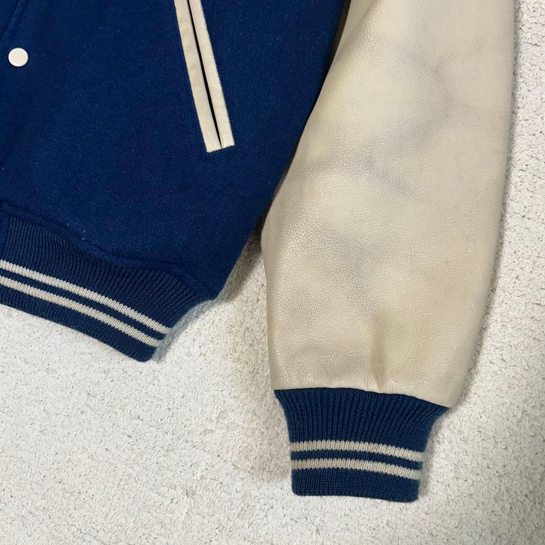 MACBETH マクベス 袖革スタジャン　AOYAMAモデル　90年代　Lサイズ