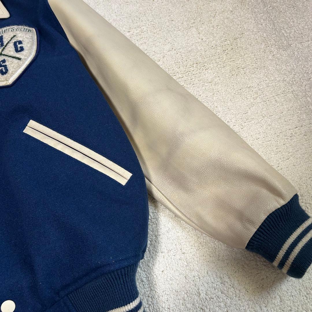 MACBETH マクベス 袖革スタジャン　AOYAMAモデル　90年代　Lサイズ