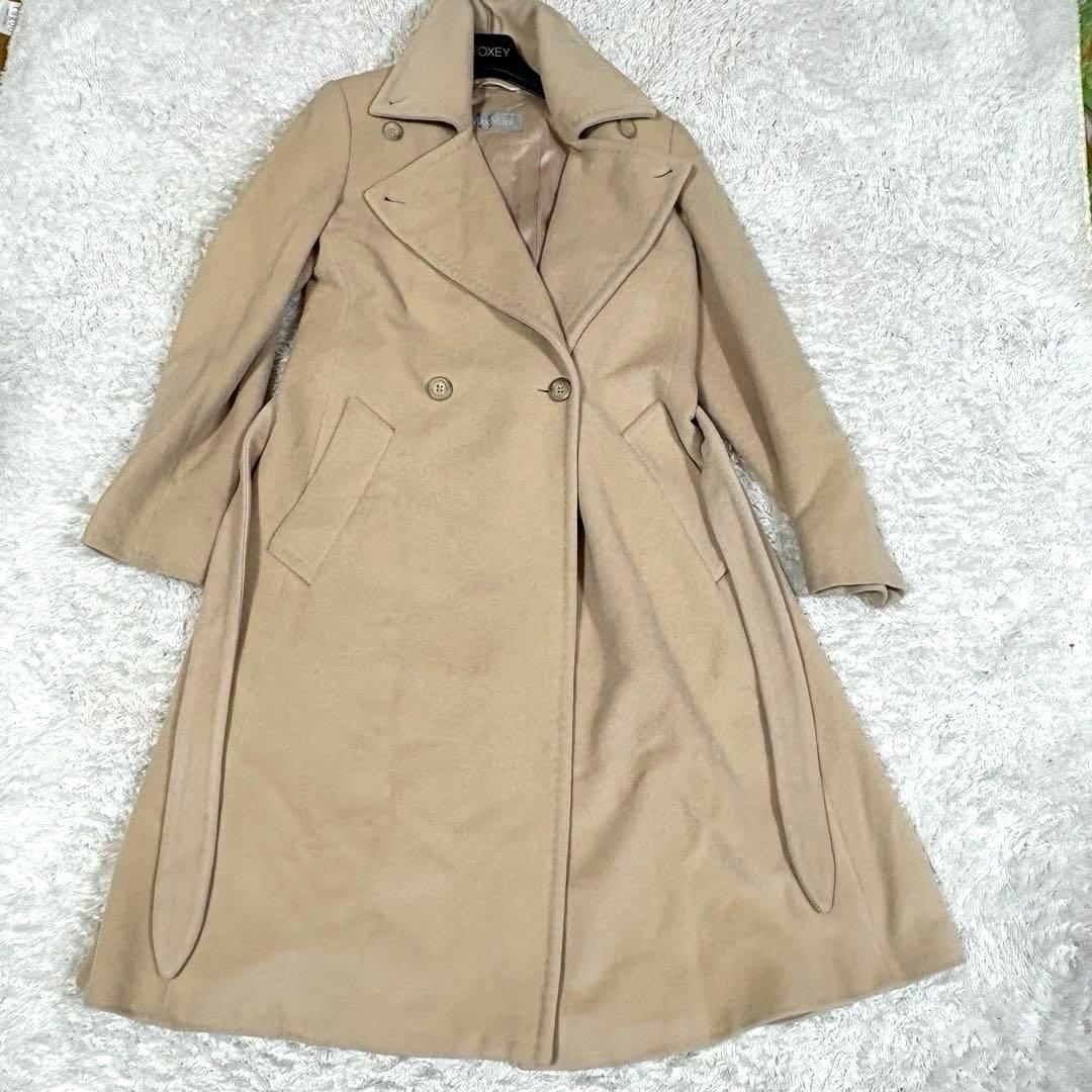 マックスマーラ アンゴラ混 ロングコート　ベルト　マニュエラ