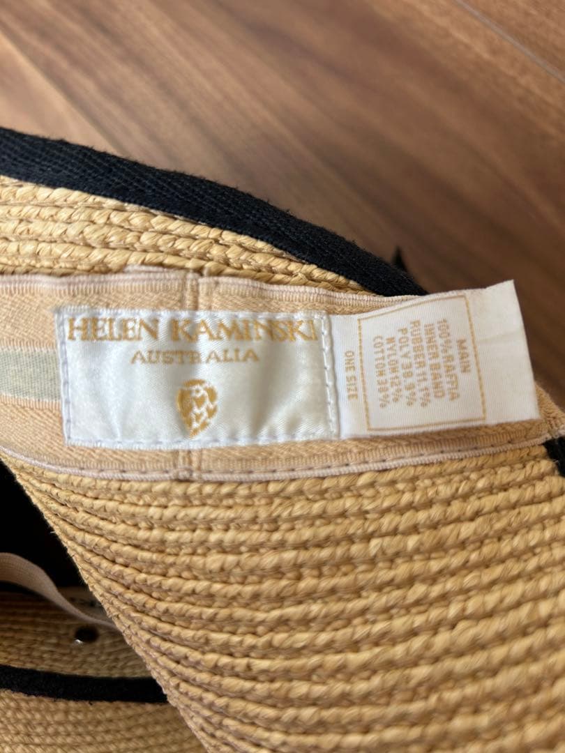 ★浅岡★ Helen Kaminski Mita 麦わらサンバイザー