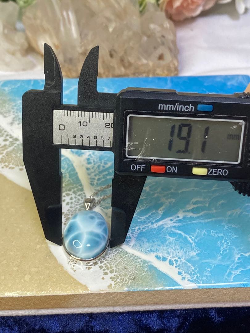 ラリマー　ドミニカ共和国産　ハイグレード　天然石　ペンダントトップ