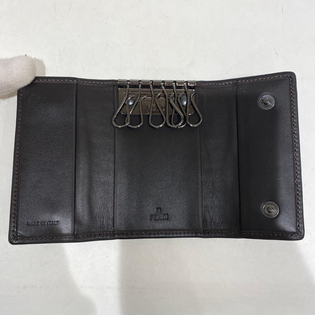 L00084 ＊フェンディ＊　ズッキーニ柄　キーケース6連