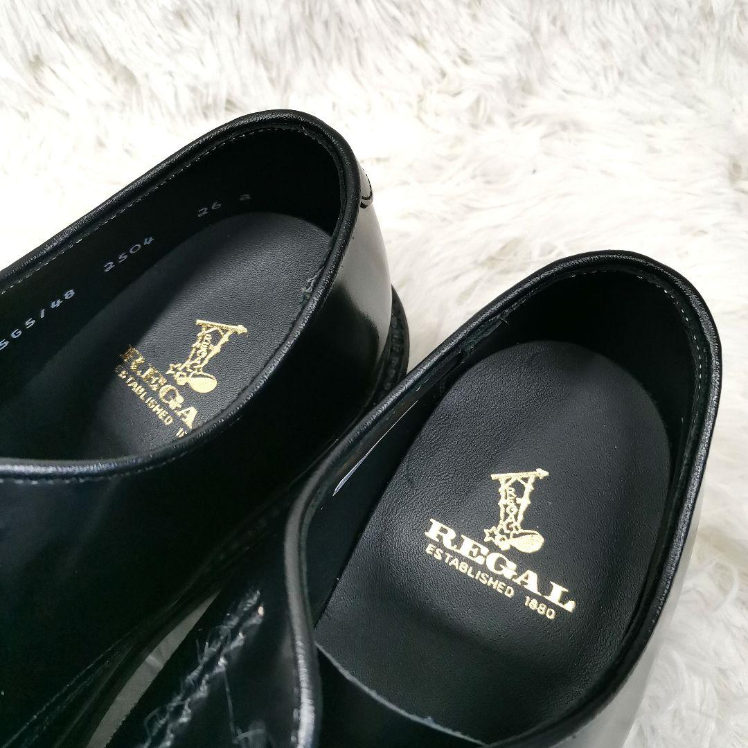 【極美品】REGAL　リーガル　プレーントゥ　2504　ブラック　26cm