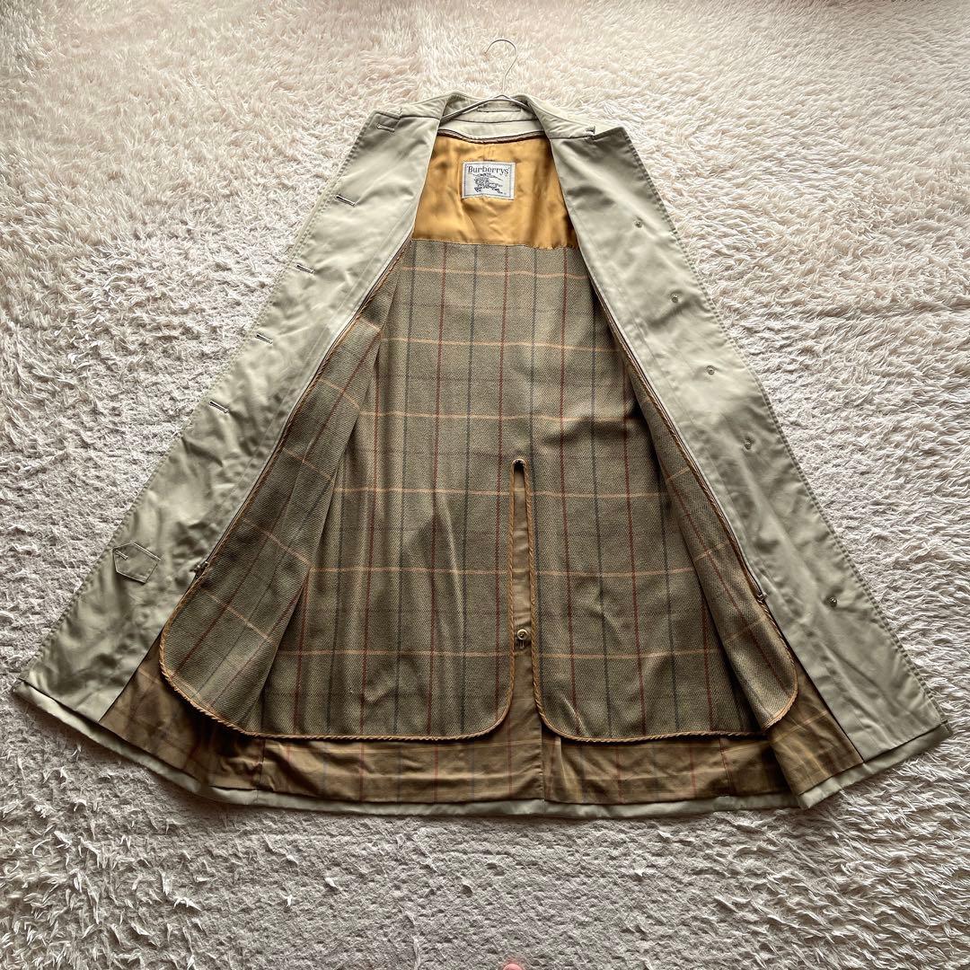 バーバリー トレンチコート ライナー ノバチェック ベルト ロング丈 S相当