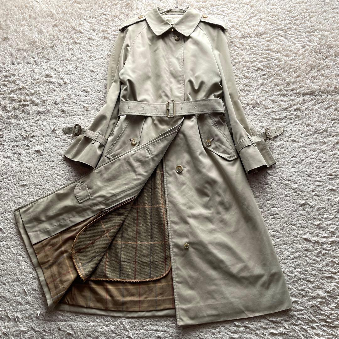 バーバリー トレンチコート ライナー ノバチェック ベルト ロング丈 S相当