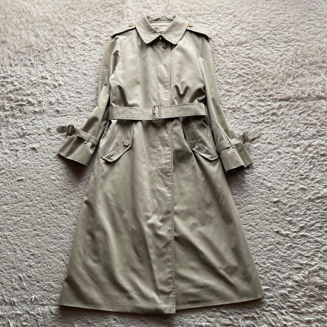 バーバリー トレンチコート ライナー ノバチェック ベルト ロング丈 S相当