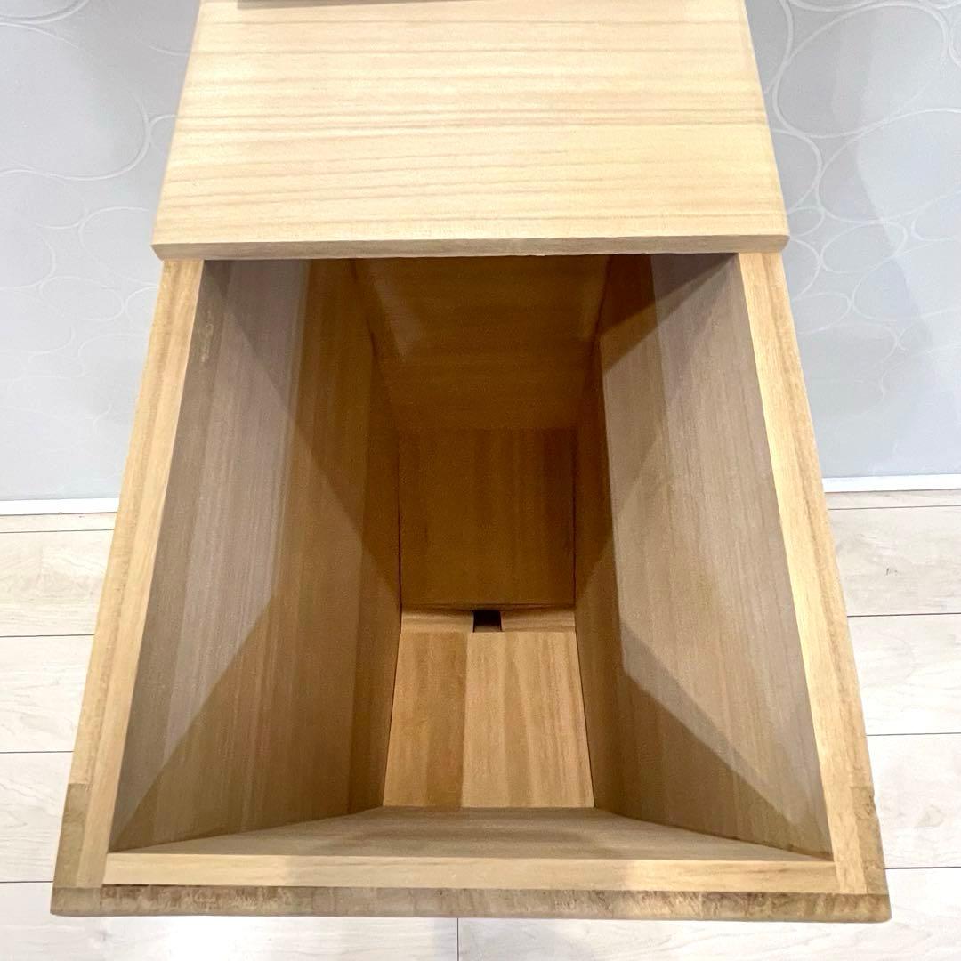 【未使用】竹本木箱店 米蔵 米びつ 桐製 ライスストッカー 30kg スリム