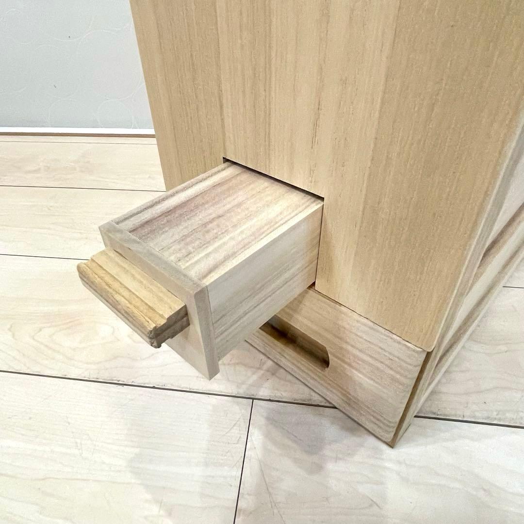 【未使用】竹本木箱店 米蔵 米びつ 桐製 ライスストッカー 30kg スリム