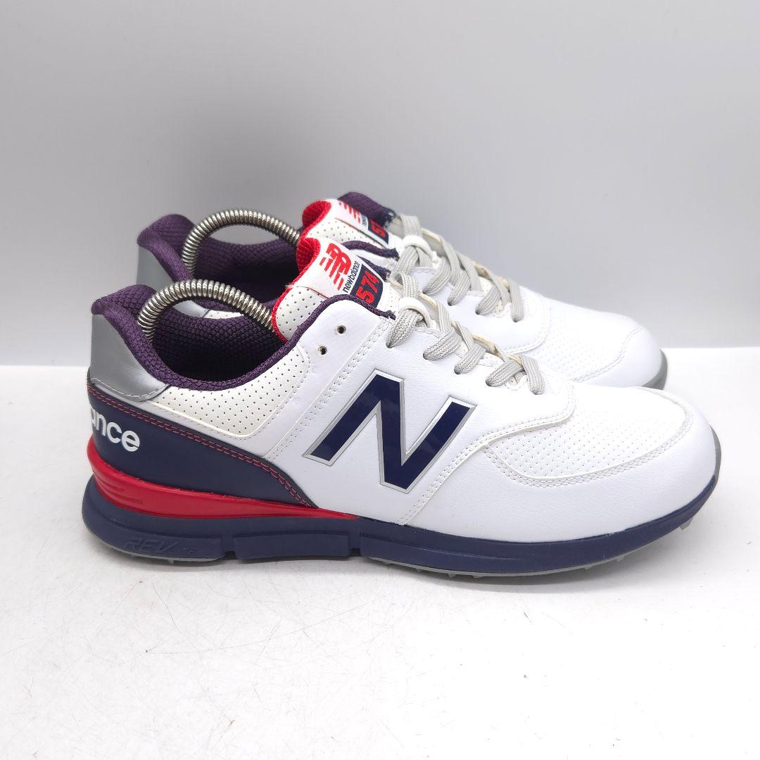 美品 new balance ニューバランス ゴルフシューズ スニーカー
