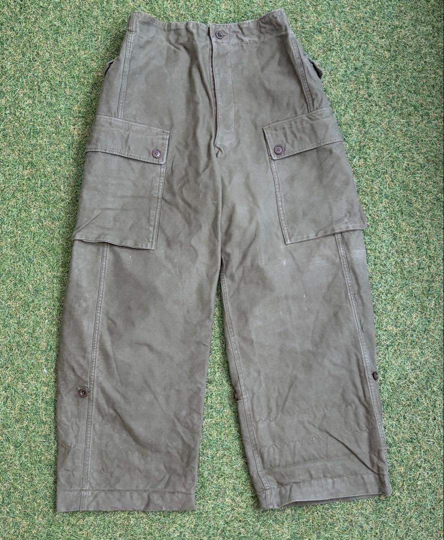 1960'sオランダ軍 ダブルフェイス カーゴパンツ K.L.74×75 実物
