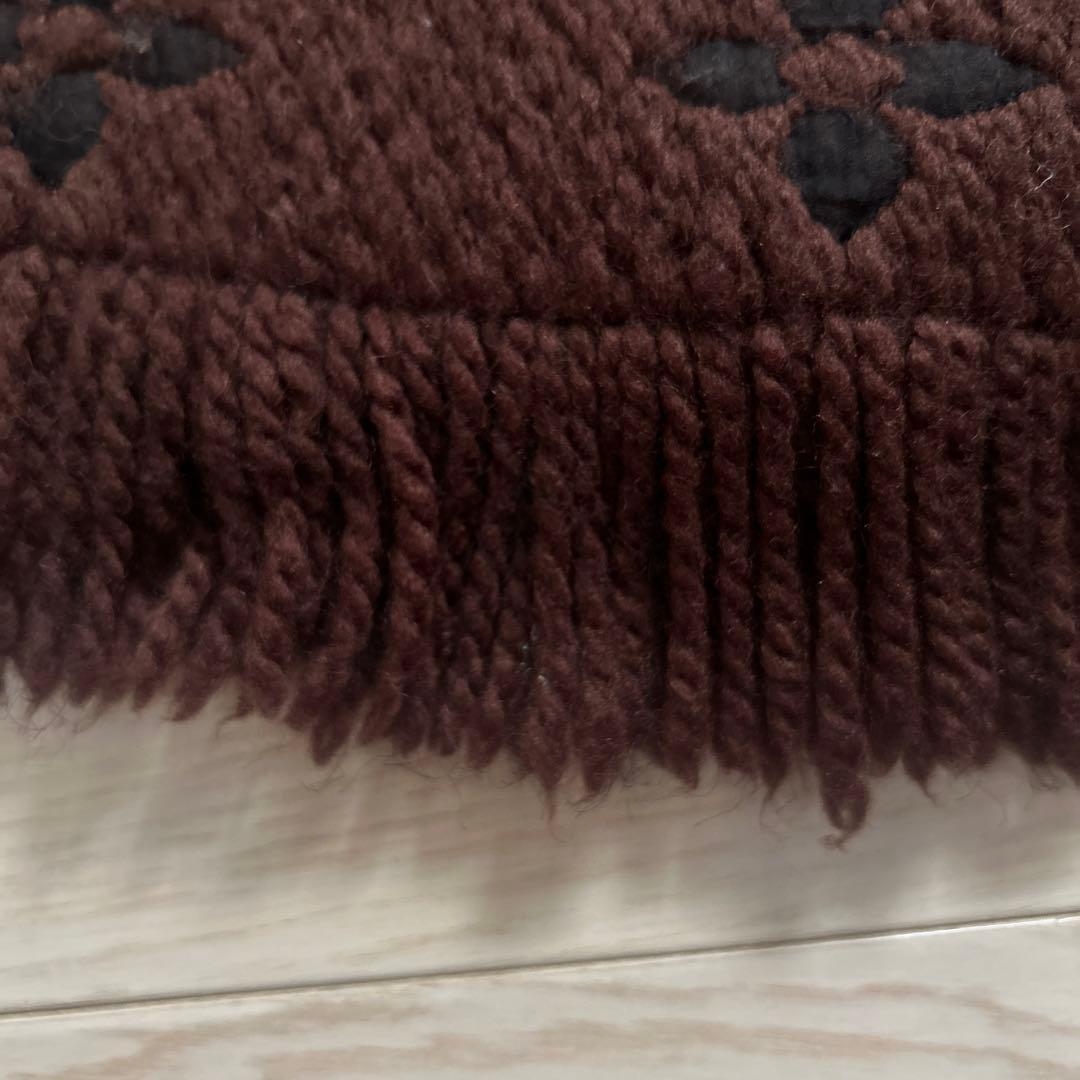 ルイヴィトン　ブラウン 茶　モノグラムマフラー