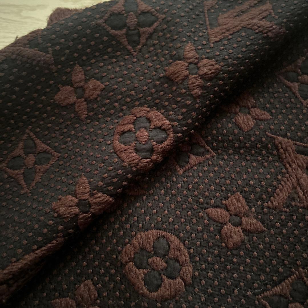 ルイヴィトン　ブラウン 茶　モノグラムマフラー