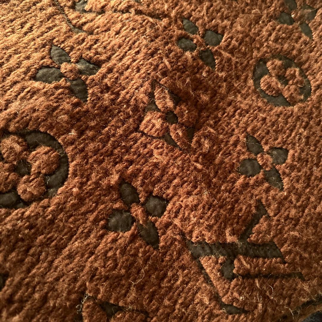 ルイヴィトン　ブラウン 茶　モノグラムマフラー