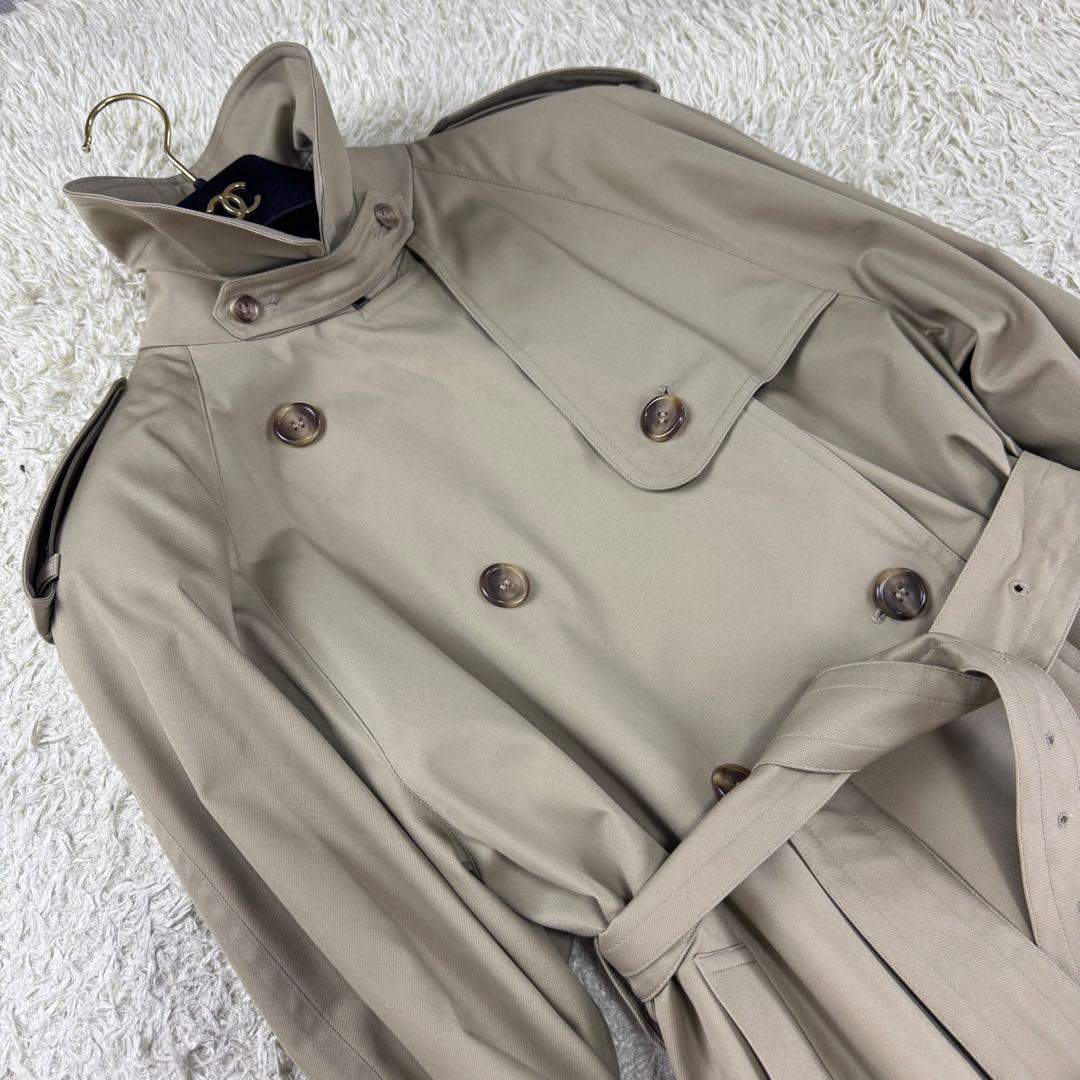 極美品★アクアスキュータム トレンチコート 英国製 大きいサイズ 3XL相当