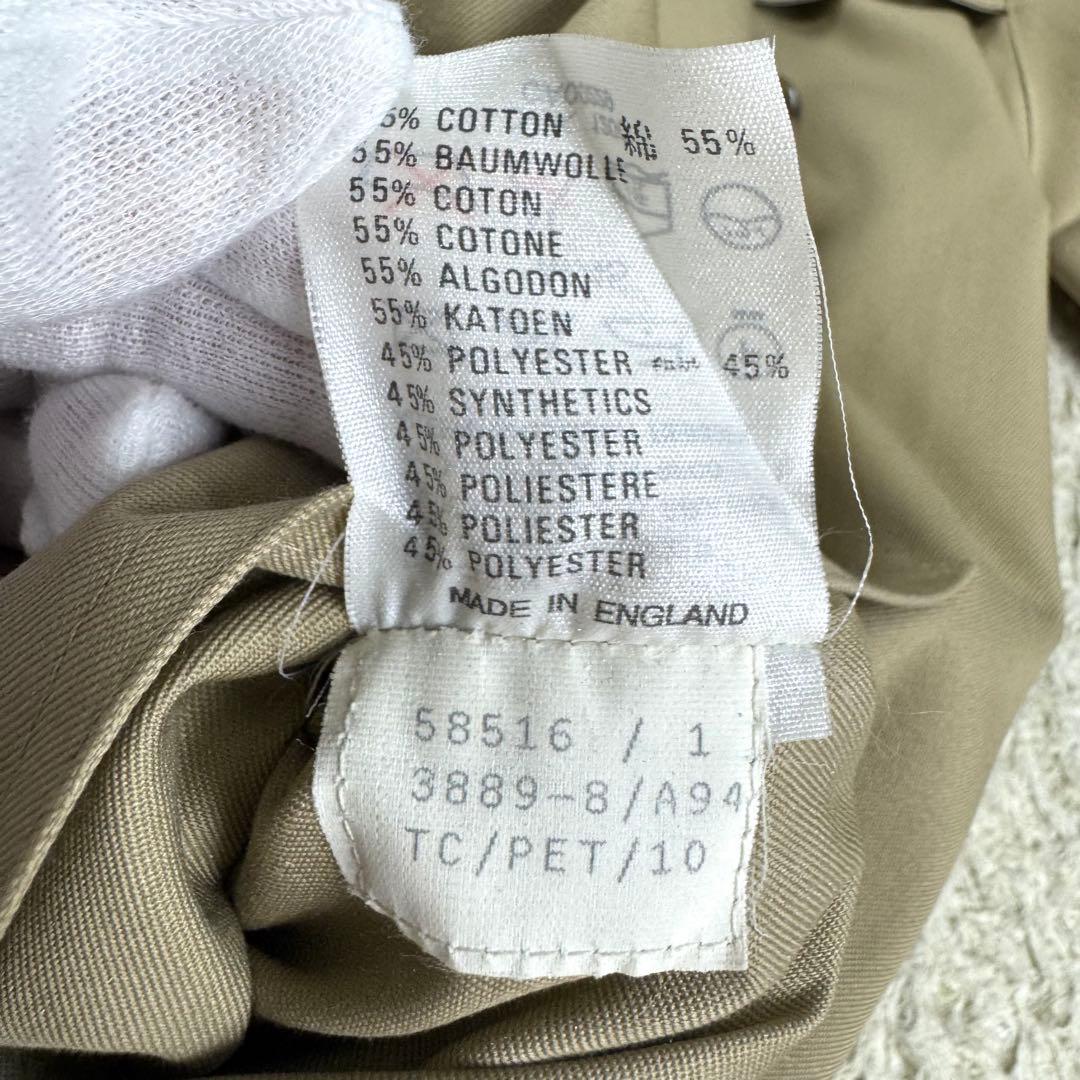 極美品★アクアスキュータム トレンチコート 英国製 大きいサイズ 3XL相当