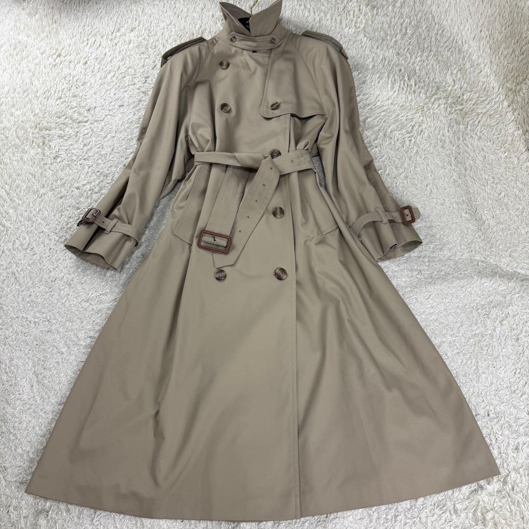 極美品★アクアスキュータム トレンチコート 英国製 大きいサイズ 3XL相当