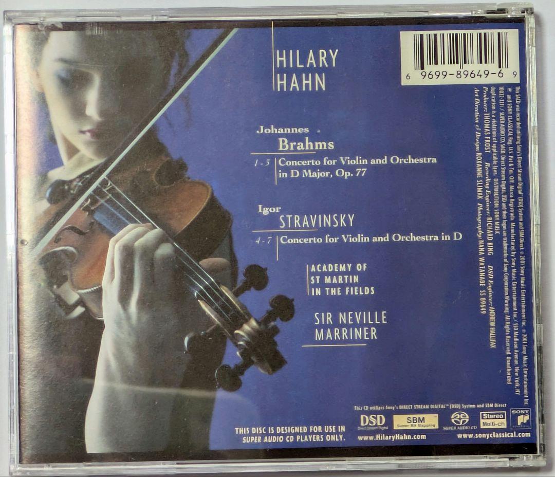 SACD ヒラリー・ハーン　 ブラームス　ストラヴィンスキーバイオリン協奏曲