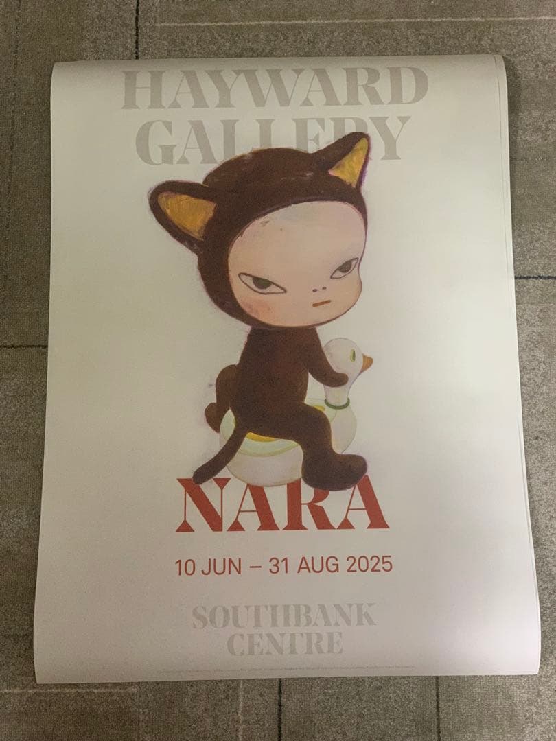 【レア】奈良美智展　海外ポスター② 5070サイズ　Yoshitomo Nara
