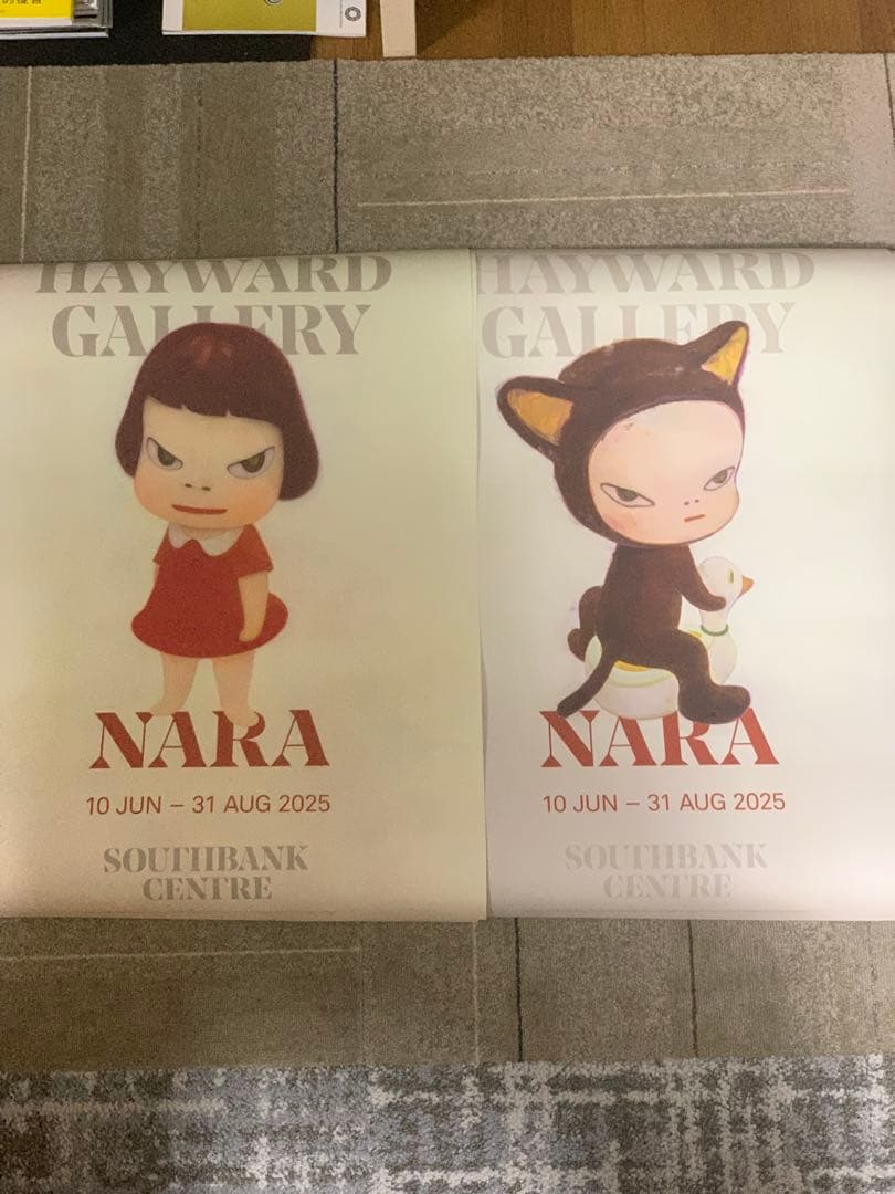 【レア】奈良美智展　海外ポスター② 5070サイズ　Yoshitomo Nara