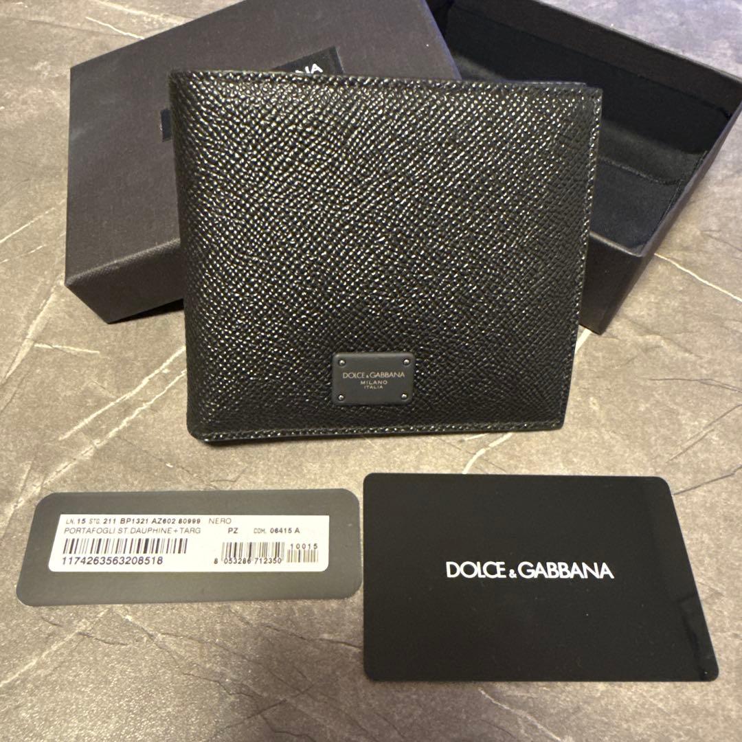 DOLCE&GABBANA ブラック 二つ折り財布