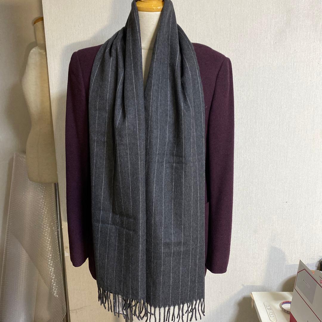 PRADA. カシミヤ100%正規品075made in Italy新品マフラー