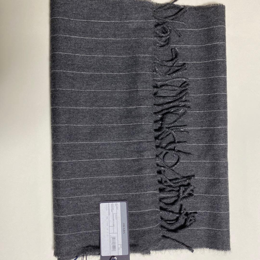 PRADA. カシミヤ100%正規品075made in Italy新品マフラー
