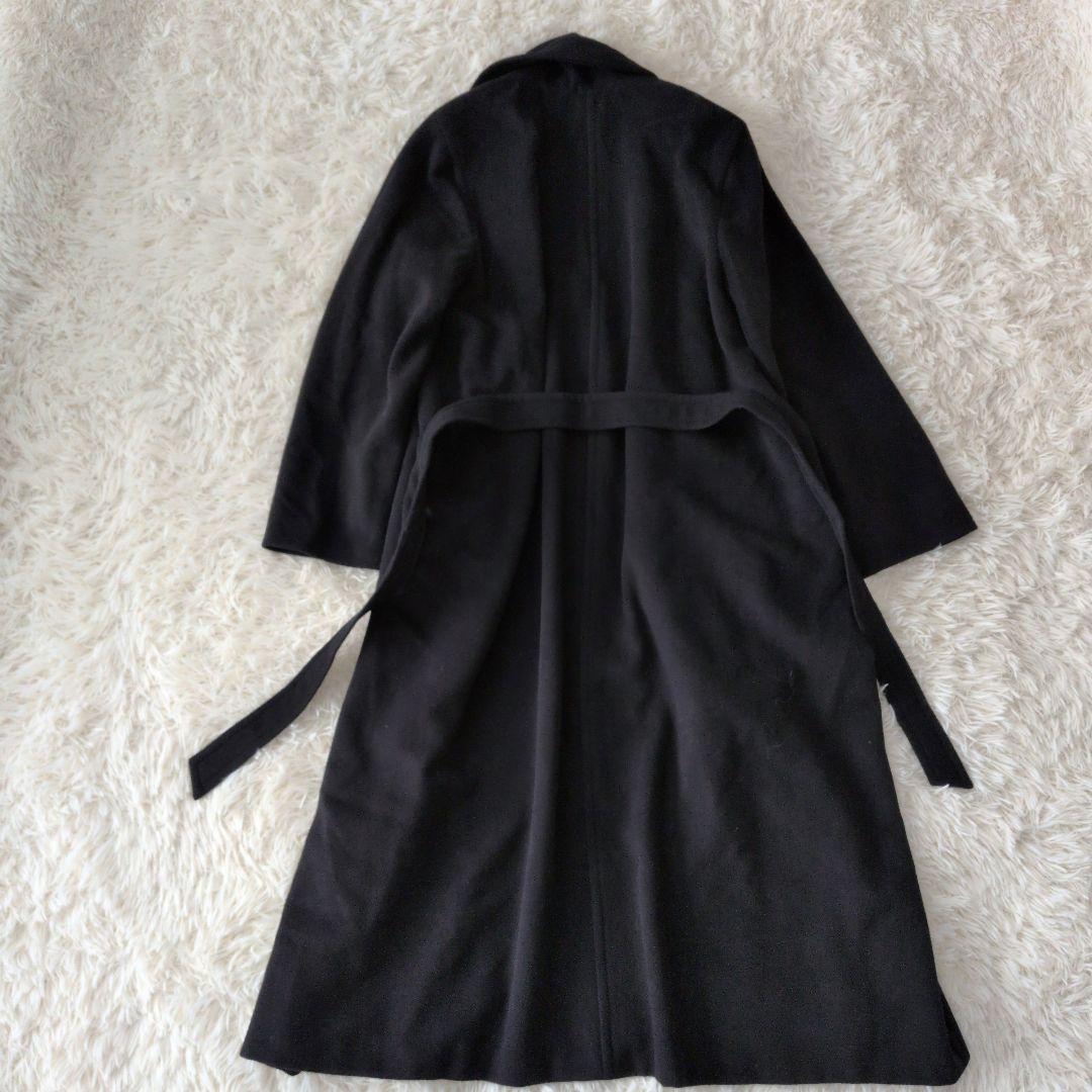 マックスマーラꕤヴァージンウール ベルト付 ロングコート 女優襟 ショールカラー