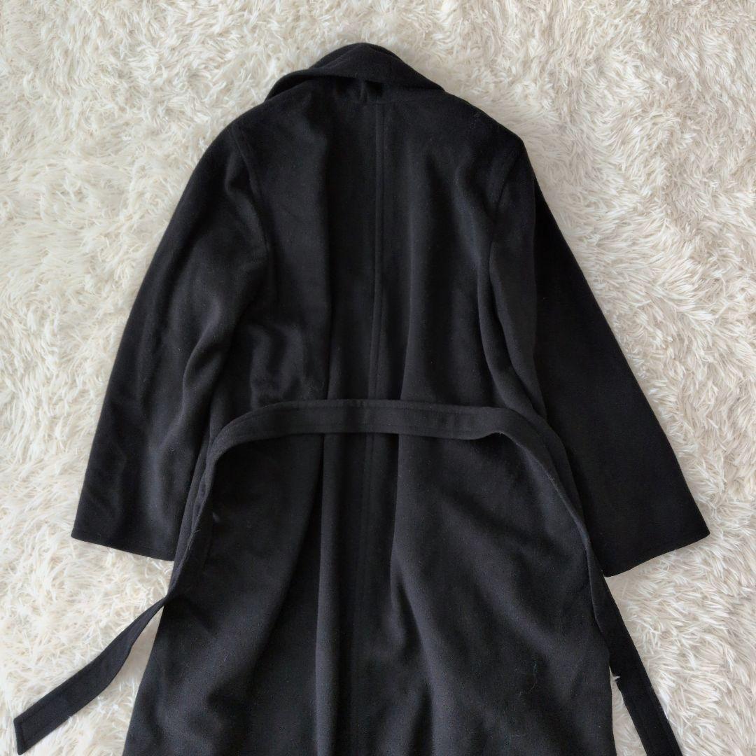 マックスマーラꕤヴァージンウール ベルト付 ロングコート 女優襟 ショールカラー