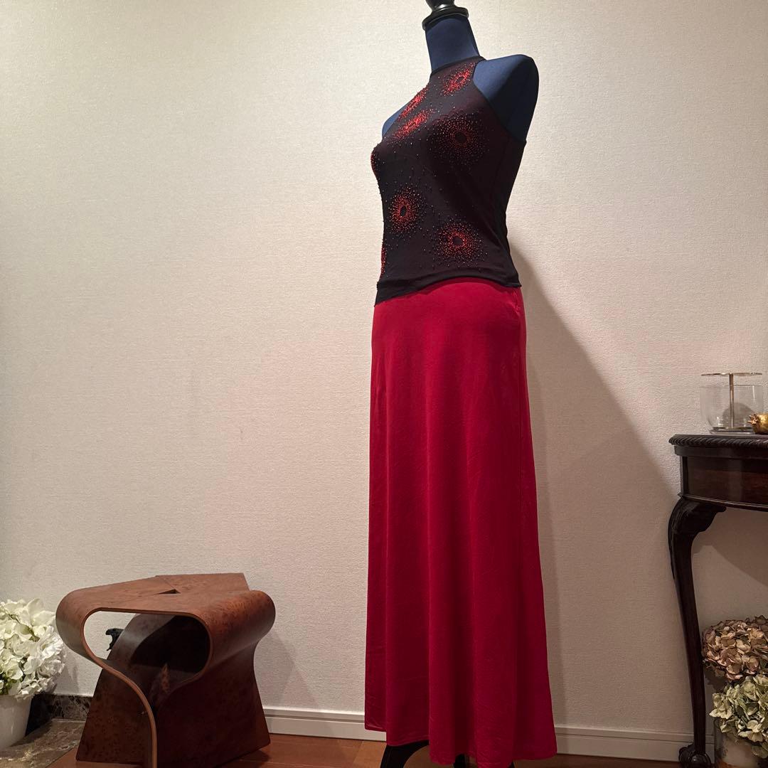 値引き極レア✨VIVIENNE TAM花火柄ビーズ刺繍 トップス&スカートセット