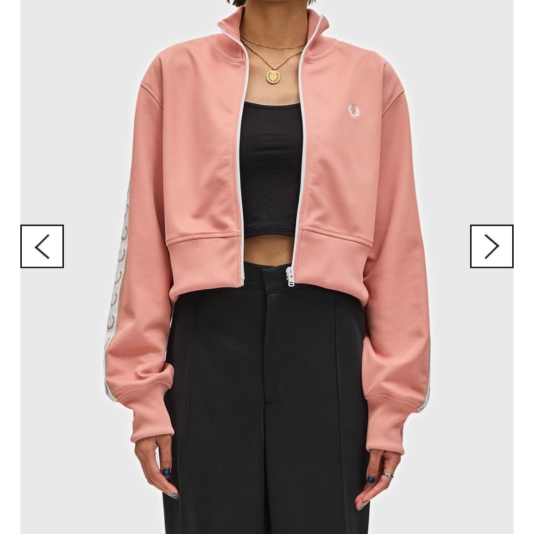 FRED PERRY クロップド ピンク ジャージ