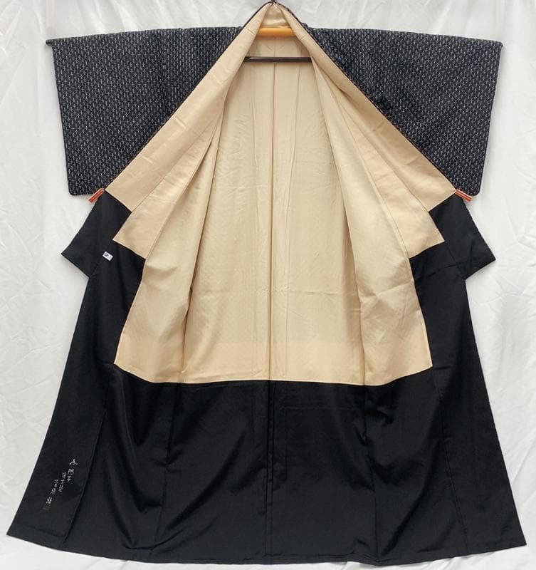 【値下げ】401mh7●菅原工房 菅原結 漢方染訪問着 紬 総刺繍 ふくよか