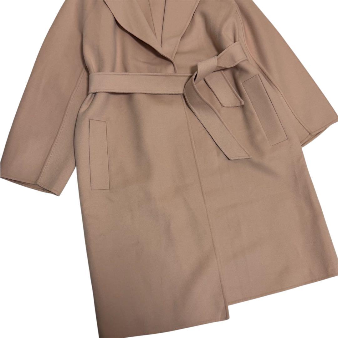 MAX MARA マックスマーラ クチートアマーノ ピンクベージュ ウールコート