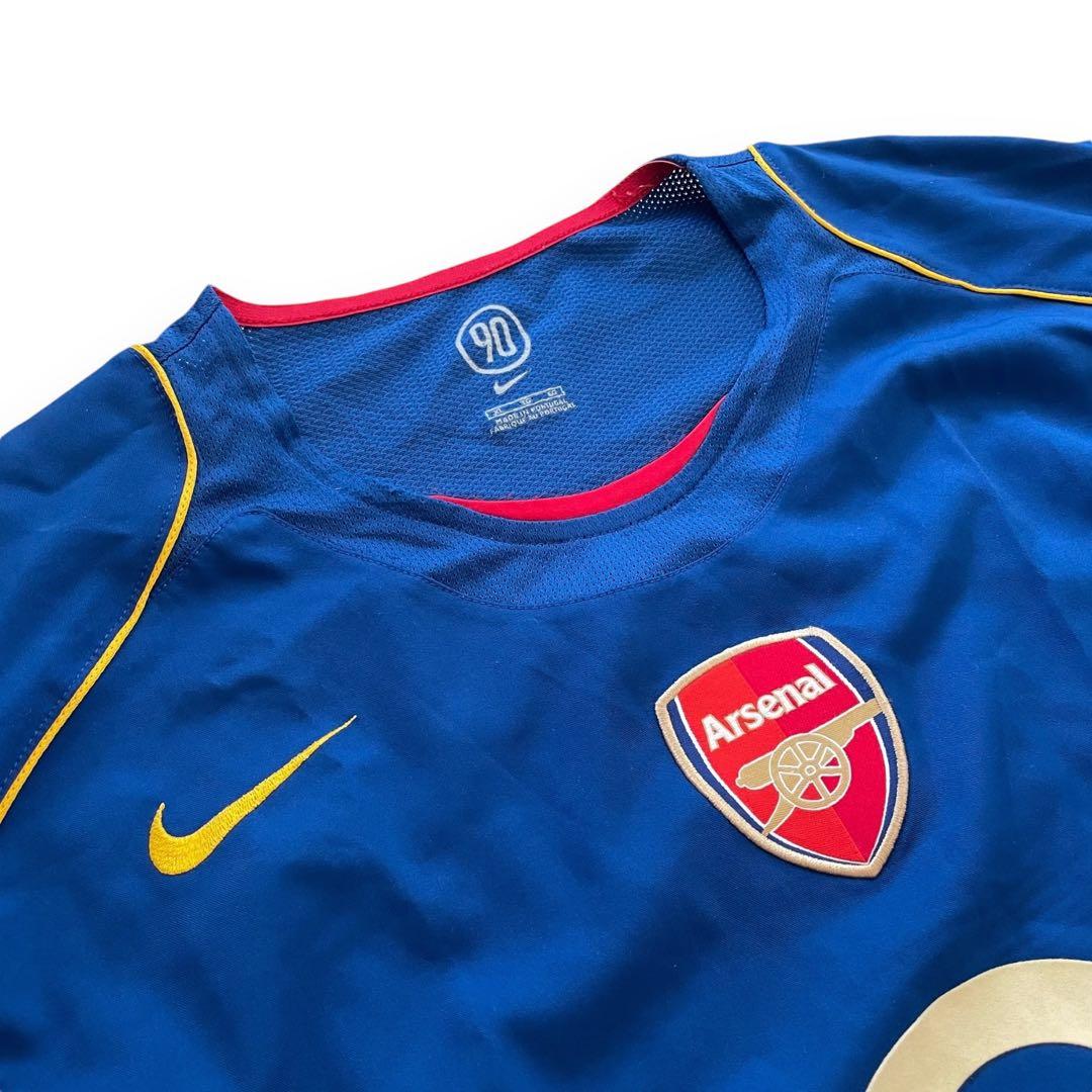 00s Arsenal Nike ゲームシャツ O2 アウェイ ブルー XL