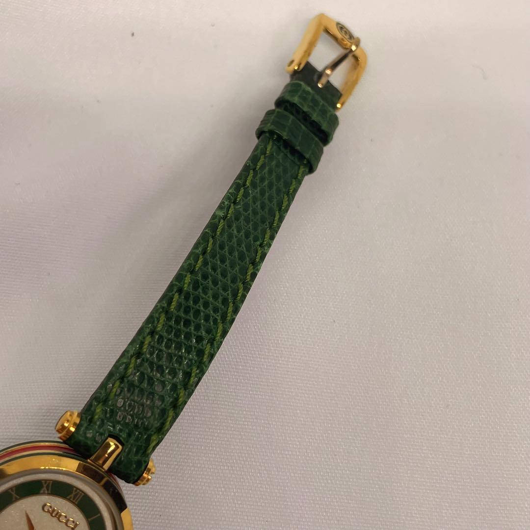 GUCCI グッチ シェリーライン ラメ文字盤 箱 保証書付き 稼働 美品