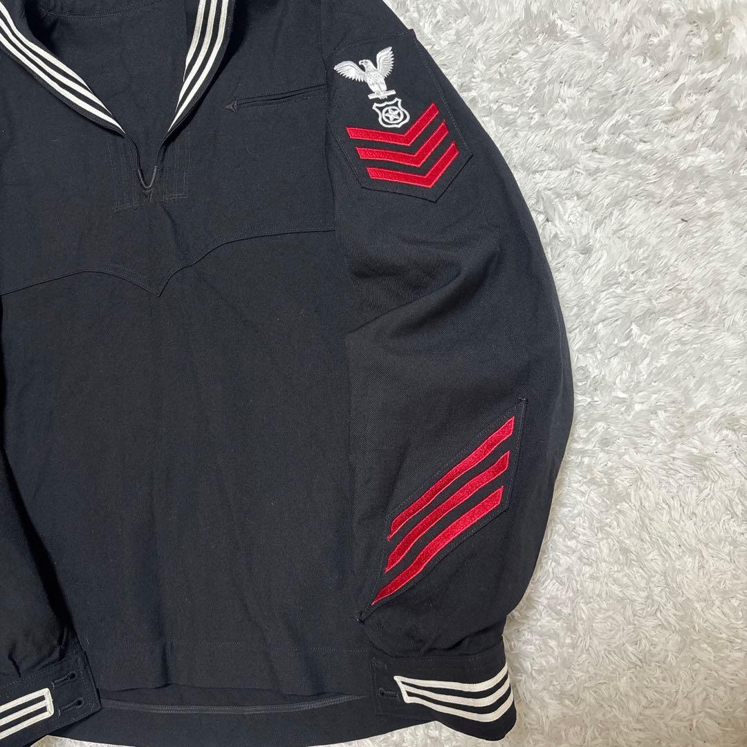 US NAVY セーラー服 46L ウール 90s 1等兵曹 12年勤続 レア