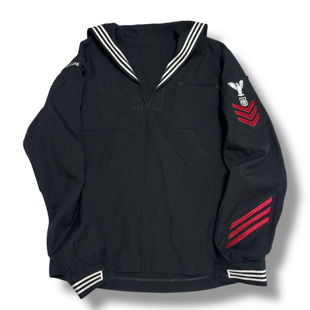 US NAVY セーラー服 46L ウール 90s 1等兵曹 12年勤続 レア