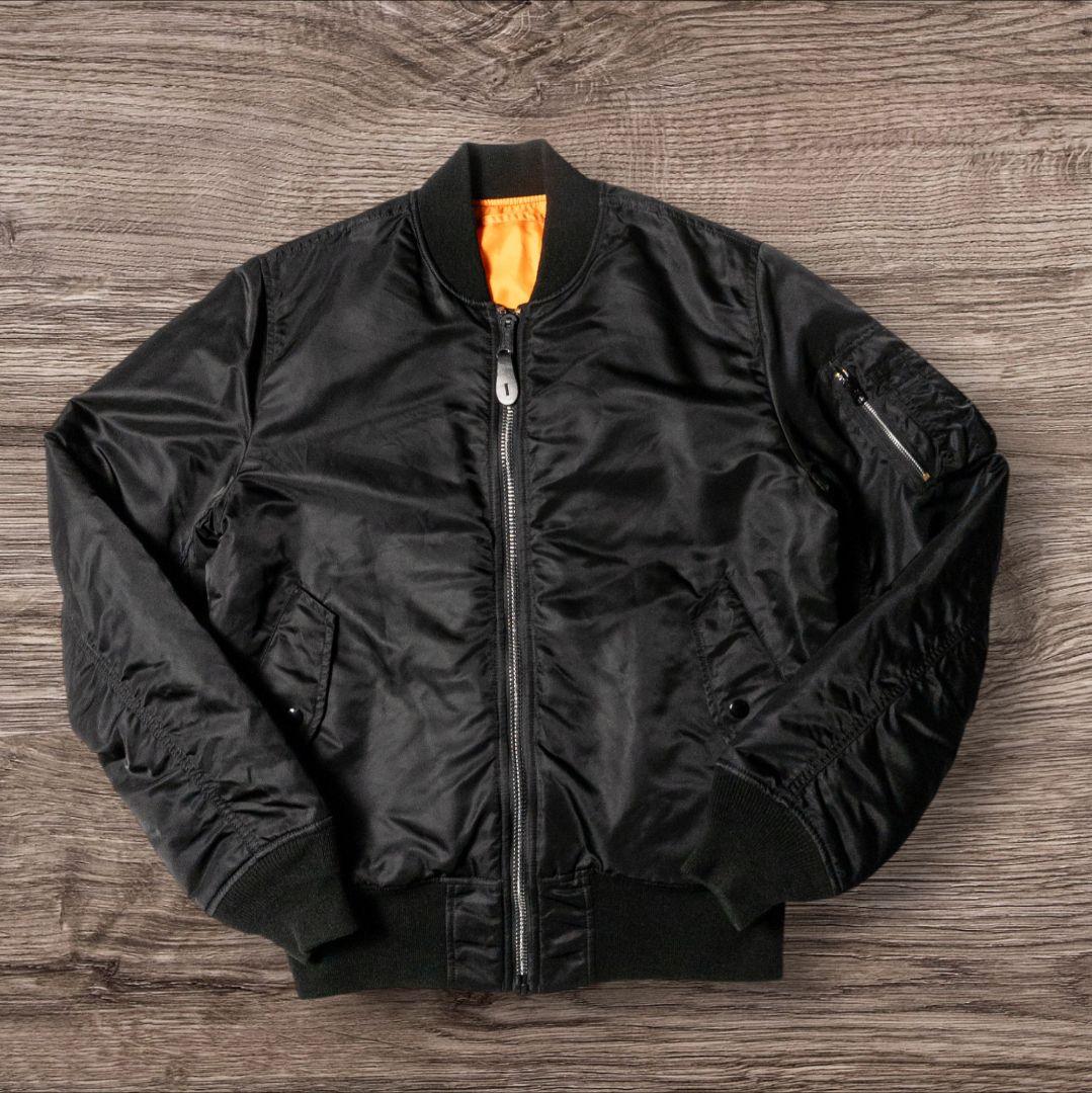 ✸ALPHA✸ma1✸ブラック✸Lサイズ✸リバーシブル✸ボンバージャケット