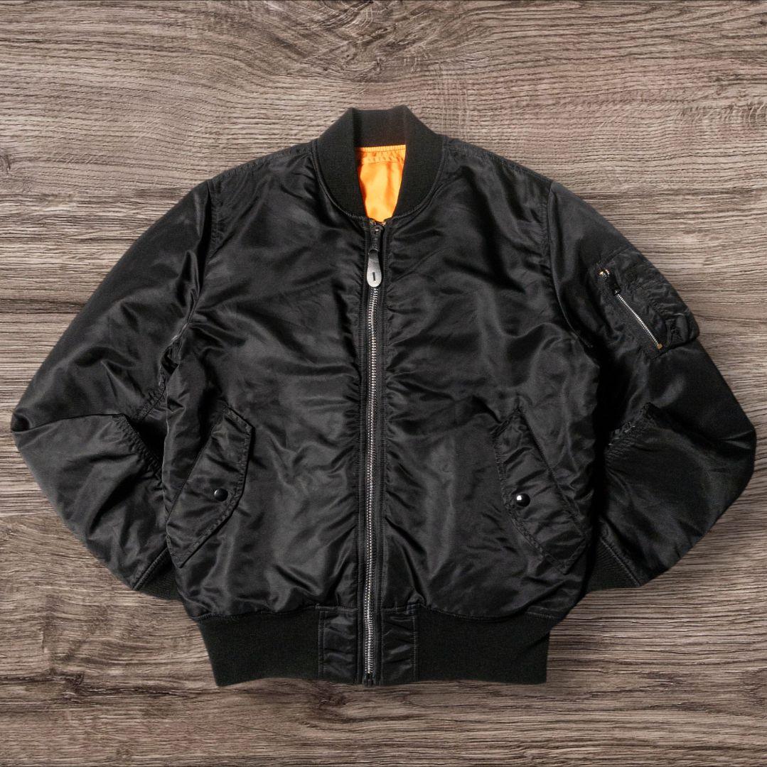 ✸ALPHA✸ma1✸ブラック✸Lサイズ✸リバーシブル✸ボンバージャケット
