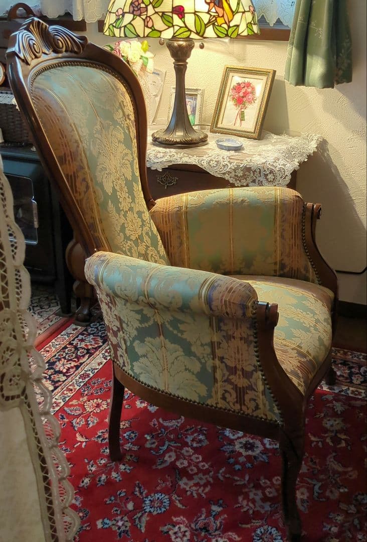 む*こ様 中世の貴族を思わせる素敵な『ハイ＆アームチェア』イタリア製