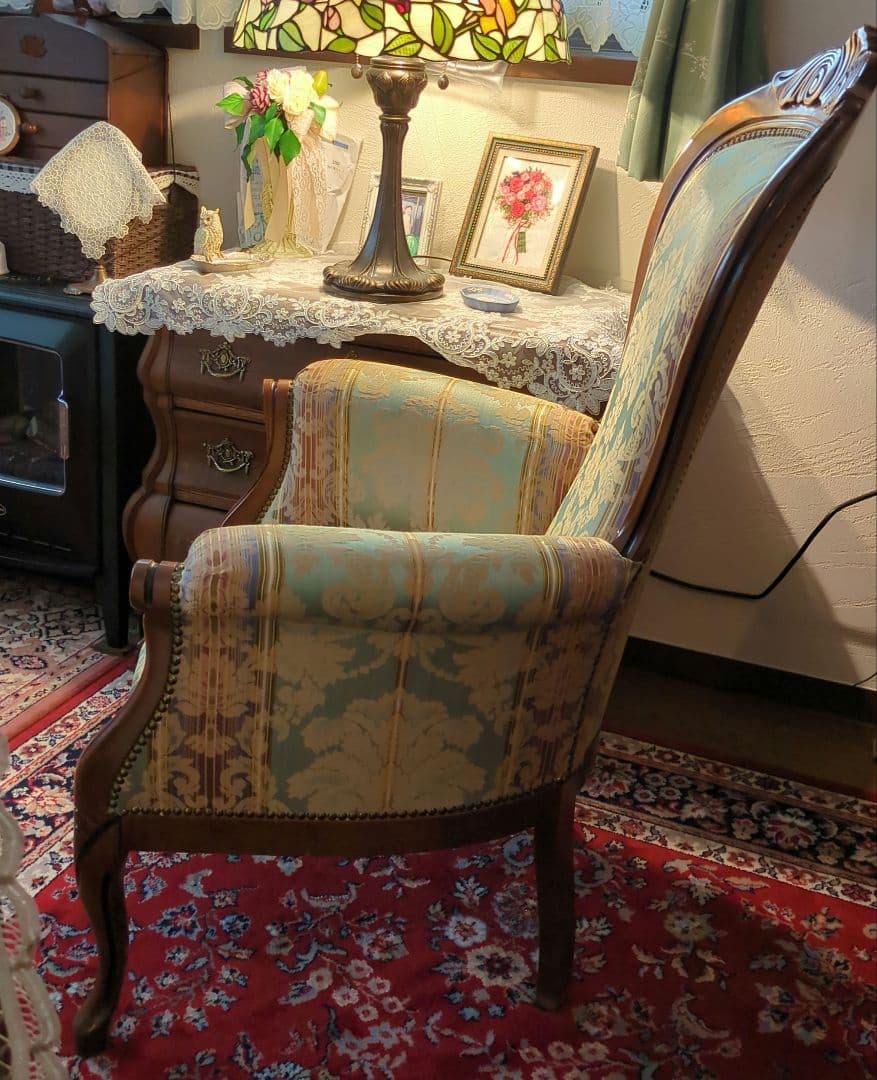 む*こ様 中世の貴族を思わせる素敵な『ハイ＆アームチェア』イタリア製