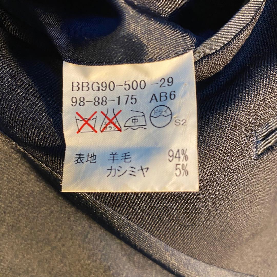 【高級デザイン】Burberry 金ボタン　セットアップ　ダブル　ネイビー